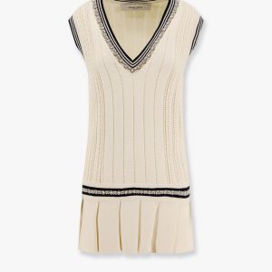 Organic cotton dress with crystals embellishment