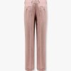 Wool, silk and linen trouser with fold — изображение 2