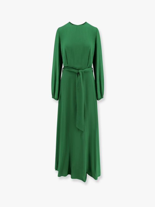 Basila rayon long dress with belt