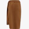 Tequila linen and silk twill pencil skirt — изображение 4