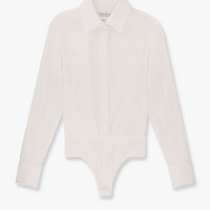 Angora 1234 stretch cotton body shirt with logo embroidery