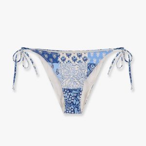 Virgo bikini slip with radical patch print
