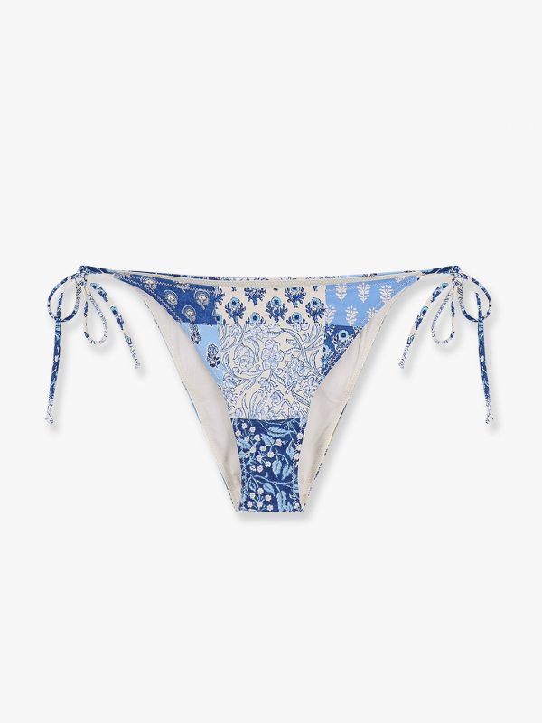 Virgo bikini slip with radical patch print