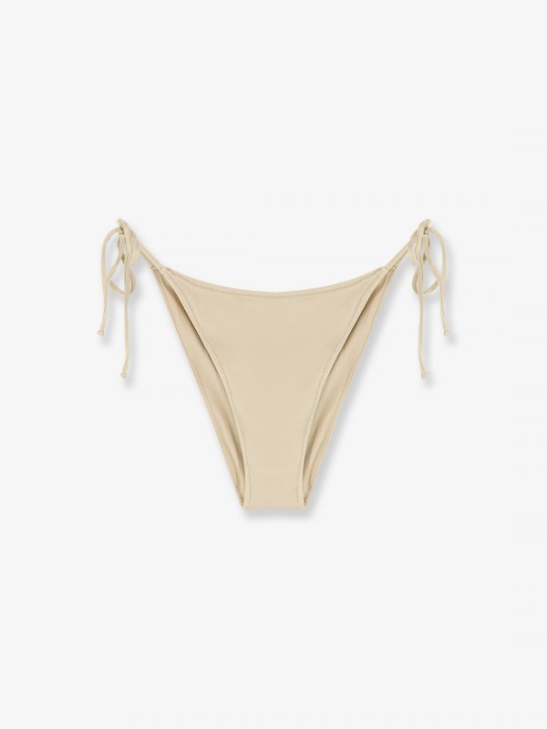 Virgo Shiny Bikini Slip with Logo detail
