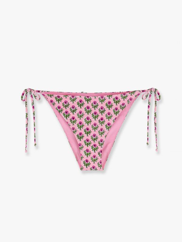 Virgo bikini slip with radical flowers print