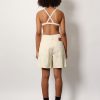 Stretch cotton shorts with maxi logo patch — изображение 3