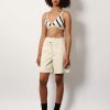 Top and culotte striped cotton blend set — изображение 2