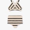 Top and culotte striped cotton blend set — изображение 4