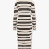 Striped cotton blend dress — изображение 5