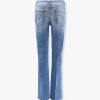 Stretch cotton jeans with flared bottom — изображение 2