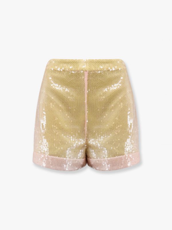 Shorts with allover sequins