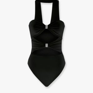 Satin body with rhinestones