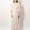 Tulle long dress with all-over sequins — изображение 3