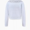 Alpaca and wool cardigan with rhinestones — изображение 5