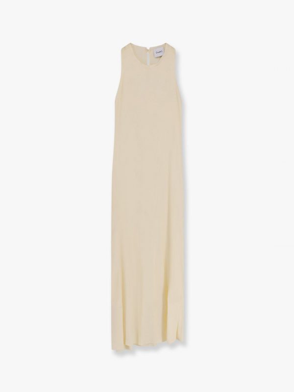 Sleeveless viscose long dress