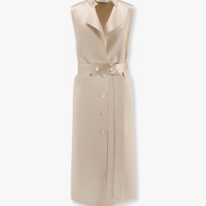 Satin vest/dress with belt