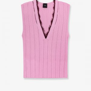 Montanaia sleeveless ribbed viscose blend sweater