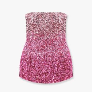 All-over sequins mini dress