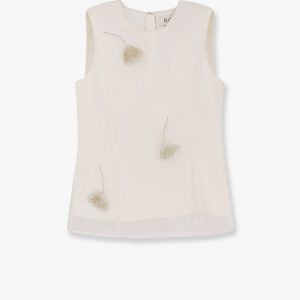 Silk top with jewel details