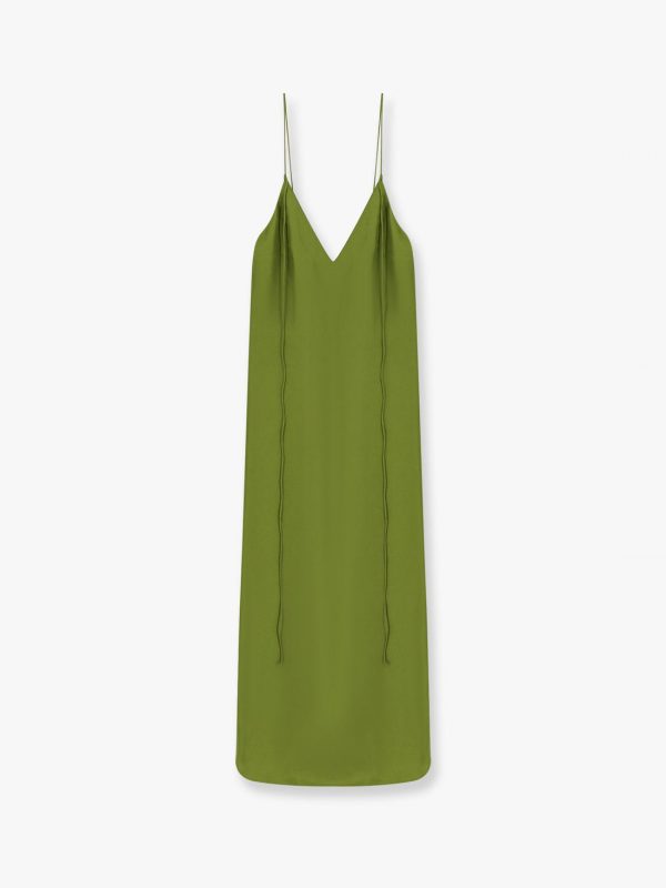 Silk dress with laces