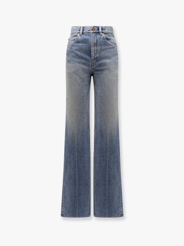 70's jeans with flared boot-cut leg