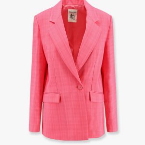 Viscose blazer with striped motif