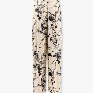 Viscose trouser with all-over print