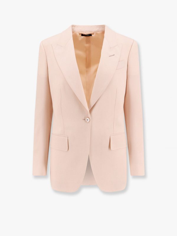 Wool blazer with silk lining