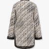 Silk and cotton tunic with pixelated logo print — изображение 2