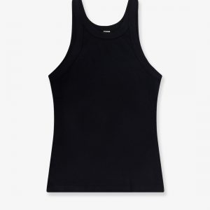 Ribbed cotton tank top