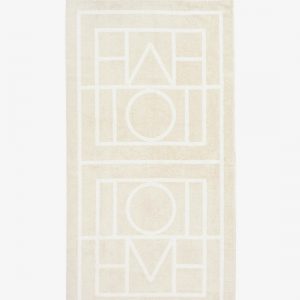 Monogram organic cotton beach towel