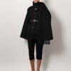 Wool blend coat with embroidery and scarf — изображение 7
