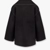 Wool blend coat with embroidery and scarf — изображение 5