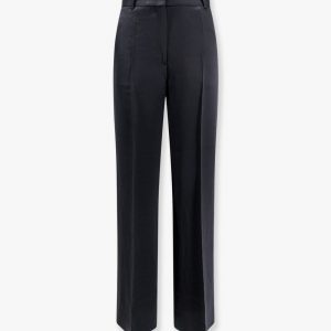 Viscose blend trouser with slits