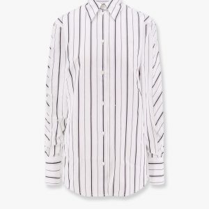 Organic cotton shirt with striped motif