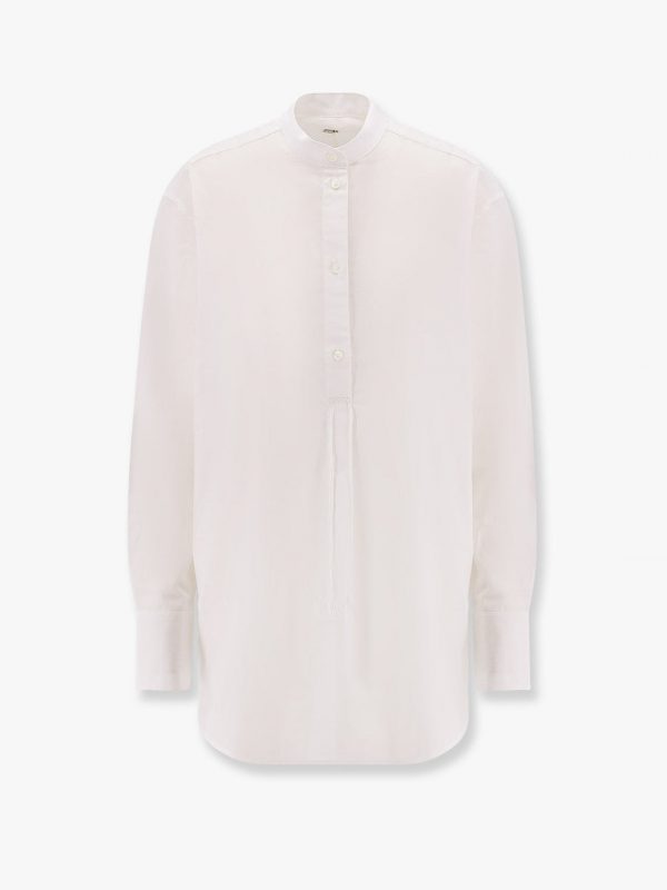 Stand Collar organic cotton shirt