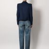 Viscose blazer with bow in double duchesse — изображение 3