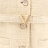 Wool blazer with leather belt and v gold buckle — изображение 4