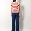 Striped cotton t-shirt with embroidered logo — изображение 3