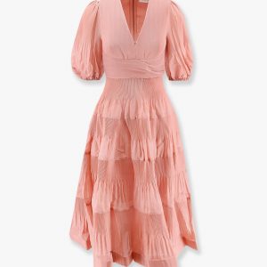Pleated long dress