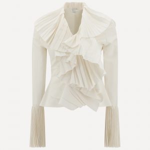 Camicia con ruches sul fronte