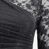 Abito lungo in pizzo e strass — изображение 3