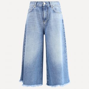 Shorts in denim al ginocchio