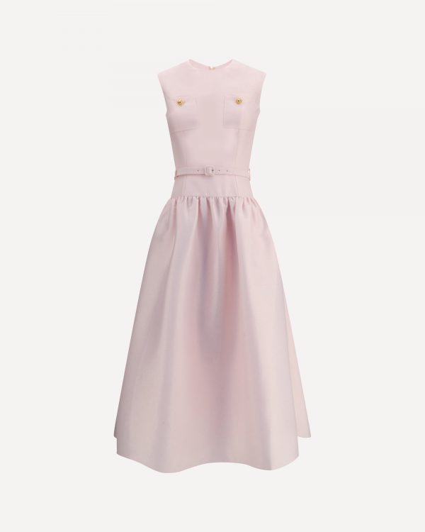 Abito lungo in taffeta