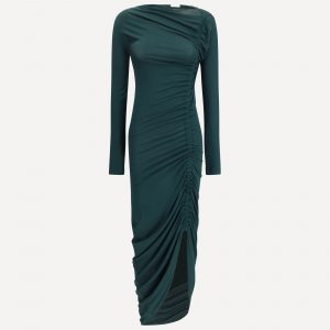 Abito midi drappeggiato