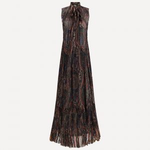 Abito lungo fantasia Paisley