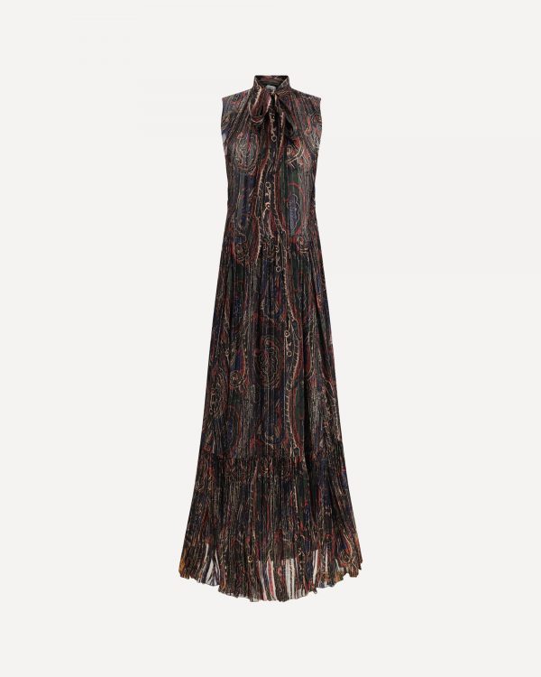 Abito lungo fantasia Paisley