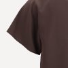 Top in seta a maniche corte — изображение 3