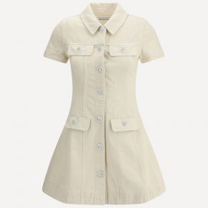 Abito corto in denim
