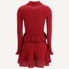 Abito corto in maglia pointelle — изображение 2